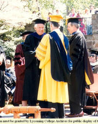 James W. Harding Receives Honorary Degree, Commencement 1986