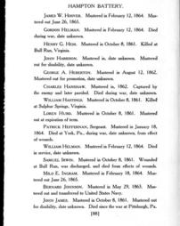 4720498_R-IBF_A_102; History of Hampton battery F, Independent Pennsylvania Light Artillery : organized at Pittsburgh, Pa., October 8, 1861, mustered out in Pittsburgh, June 26, 1865 / compiled by William Clark