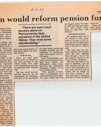 Plan would reform pension funds