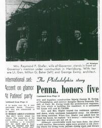 The Philadelphia story Penna. honors five (continued from Page 18)