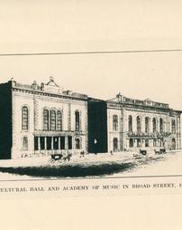 Horticultural Hall and Academy of Music in Broad Street, 1876