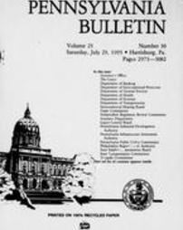 Pennsylvania bulletin Vol. 25 pages 2973-3082