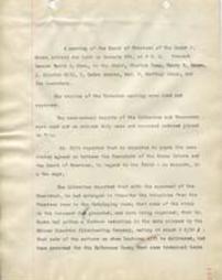 1909 Board of Trustees Minutes