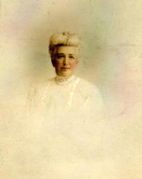 Portrait of woman believed to be Mrs. Gula W. Johnson