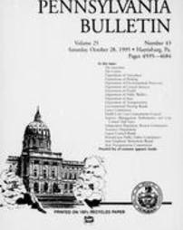 Pennsylvania bulletin Vol. 25 pages 4595-4684