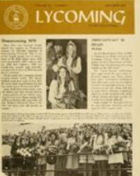 Newsletter from Lycoming College, November 1970