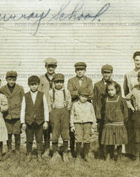 McMurray School students and teacher, 1911.
