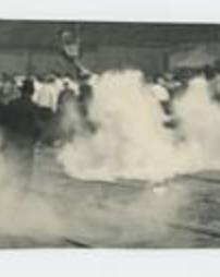 Ambridge Strike 1937 Tear Gas Attack on Striker Photograph
