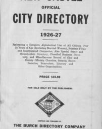 New Castle Public Library - New Castle Directories 1921-1928