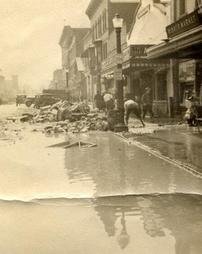 Market Street between Third and Fourth Streets after the 1936 flood