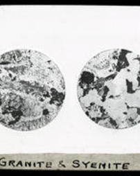 Microscopic sections of Granite & Syenite