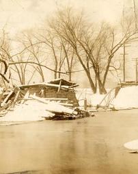Elm Street Bridge, Winter Scene, 1918