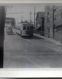 7th. St. Bridge at 9th. Ave. with trolley