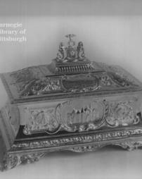 Silver casket containing the freedom of the Royal Borough of Montrose, Scotland, 19th October, 1905