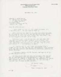 Letters from Monsignor Rice to Charles McCollester About Book Research