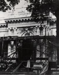 James V. Brown Library under construction, July 20, 1906