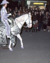Horse Rider in Maple Festival Night Parade
