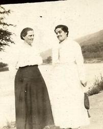Mrs. S. A. Heylmun (on left)