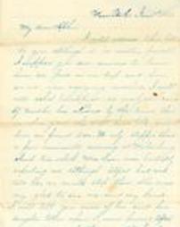 1866-01-01 Handwritten letter from Ellen (Margaret Ellen Keller Shaw) to her sister, Sophie (Sophie C. Keller)
