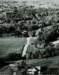 Aerial View of Baseball Field and Tennis Courts