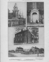 Church, Feast Hall, and Houses - composite of 4 photos