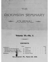 Dickinson Seminary Journal 1895-03-25