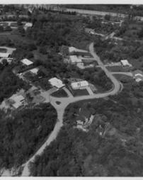 Aerial view of Carol Drive, Lot 19, 1956.