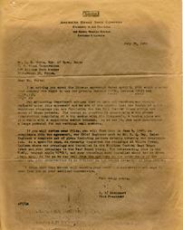 Letter about American Brake Shoe Company and US Steel License Agreement