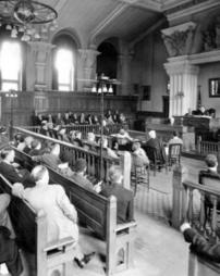 Courtroom, Election Board members, May, 1934
