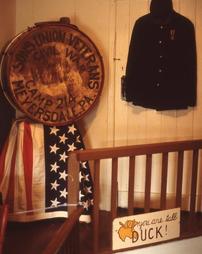 Drum, Flag, and Uniform Exhibit at Maple Manor