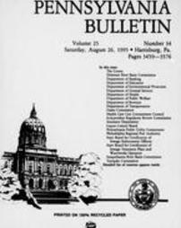 Pennsylvania bulletin Vol. 25 pages 3459-3576