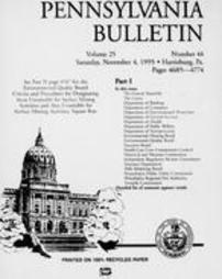 Pennsylvania bulletin Vol. 25 pages 4685-4774