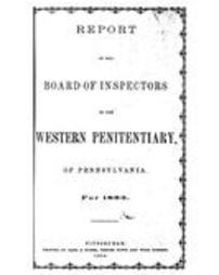 Report of the Western Penitentiary for the year ... (1863)