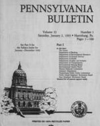 Pennsylvania bulletin Vol. 23 pages 0001-0160