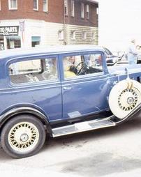 1930s Blue Sedan at Car Show