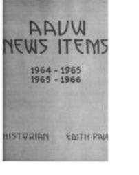 American Association of University Women - Johnstown Branch Publicity-1964-1966