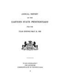 Annual report of the Eastern State Penitentiary for the year ending … (1925)