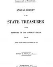 Annual report of the State Treasurer on the Finances of the Commonwealth (1912/13)