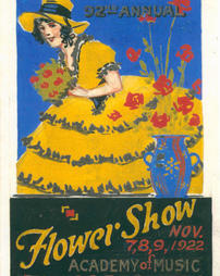 1922 Philadelphia Flower Show.  Poster