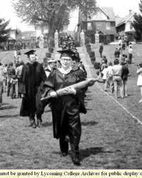 Professor John Graham Leads Graduation Procession, Commencement 1974