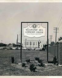 The Williamsport Area Community College sign