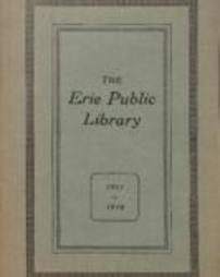 Erie Public Library Report 1917-1918