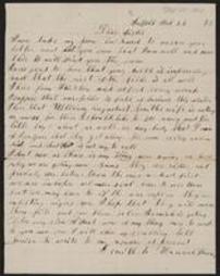 Letter from Ebert Smith to his sister Hannah Thacher, February 28, 1863.