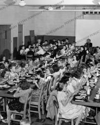 McMurray Elementary School cafeteria, circa 1950.