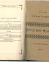 Keystone Academy Annual Catalogue 1885-1886