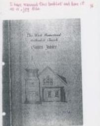 The West Homestead Methodist Church Golden Jubilee Booklet