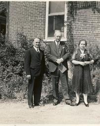 A. C. Baugher, Dean Withers (N.Y.U.), and Mrs. Ella Booz Baugher.