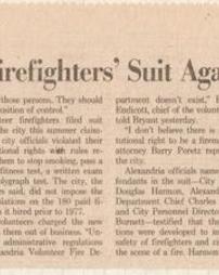 Judge rejects firefighters' suit against Alexandria