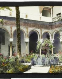 Spain. Seville. Real Alcazar Courtyard