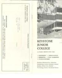 Keystone Junior College admissions pamphlet